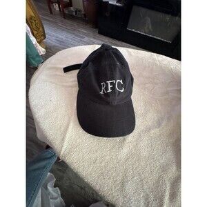 Luna Pier Black Adjustable Baseball Cap with RFC Embroidery